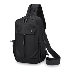 Men's Shoulder Messenger Bag, Large Capacity and Lightweight Waterproof Breast Bag Multi-functional Leisure Travel Backpack
