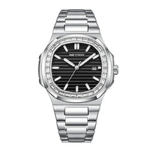 Rhinestone Men's Watch Business Casual Waterproof Quartz Wristwatch