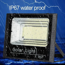 Solar Flood Light Remote Control Solar Powered Spotlight Outdoor Waterproof Street Light Adjustable