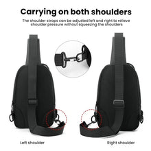 Men's Chest Bag, Large-capacity USB Charging Shoulder Bag, Multi-functional and Versatile Waterproof CrossbodyBag