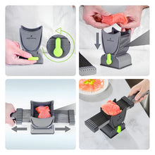 ONCE for All Meat Slicer and Kitchen Knives Set for Meat Slicing , Manual Fresh Meat Cutter, Slicer for Beef, Pork, Chicken Breast