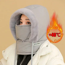 Winter Thickened Balaclava Hat - Winter Hat with Neck Gaiter Adjustable with Wind Rope