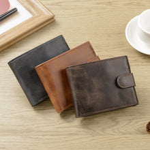 GZCZ Genuine Leather RFID Blocking Business Wallet