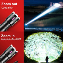 Ultra Powerful Flashlight USB Rechargeable Portable Lantern with COB Lights Outdoor