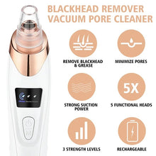 Blackhead Remover Vacuum Suction USB Rechargeable Facial Pore Cleaner Spot Acne Pimple Black Head Deep Extractor Skin Care Kit