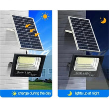 Solar Flood Light Remote Control Solar Powered Spotlight Outdoor Waterproof Street Light Adjustable
