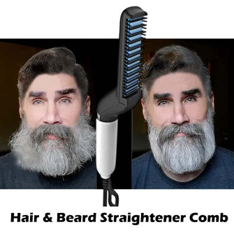 Hair & Beard Straightener Modelling Comb