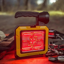 2 in 1 Solar-Powered Handheld Spotlight + Tool Kit box Solar Charging Led Work Light