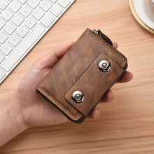 Double Magnetic Snap Accordion Card Holder, Trendy Large-Capacity Card Case, Document Holder, And Coin Purse