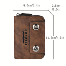 Double Magnetic Snap Accordion Card Holder, Trendy Large-Capacity Card Case, Document Holder, And Coin Purse