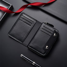 Double Magnetic Snap Accordion Card Holder, Trendy Large-Capacity Card Case, Document Holder, And Coin Purse