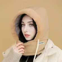 Winter Thickened Balaclava Hat - Winter Hat with Neck Gaiter Adjustable with Wind Rope