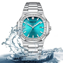 Rhinestone Men's Watch Business Casual Waterproof Quartz Wristwatch