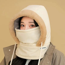 Winter Thickened Balaclava Hat - Winter Hat with Neck Gaiter Adjustable with Wind Rope