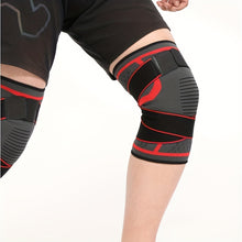 Copper Knee Brace Supports with Strap - Black Compression Sleeve, Suitable for Running, Weightlifting, Outdoor Sports
