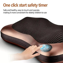 Head Massager Car Home Cervical Shiatsu Massage Neck Back Waist Body Electric Multifunctional Massage Pillow for Chair Car