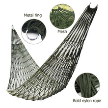 Garden Outdoor Thickened Nylon Rope Hammock Indoor Mesh Hammock Portable Simple Hammock Swing Chair