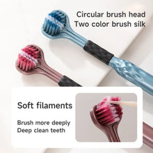 2 PCS Triple Sided Toothbrush Triple Head Wrap Household Soft Bristles Cleaning Daily Sensory Toothbrush