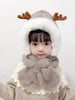 Kids Beanie Winter Knit Faux Fur Hat Skull Cap Scarf Neck Warmer