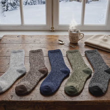 5 Pairs of Men's Winter Thickened Socks for Warmth