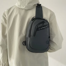 Men's Chest Bag, Large-capacity USB Charging Shoulder Bag, Multi-functional and Versatile Waterproof CrossbodyBag