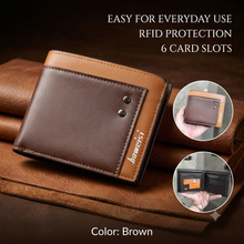Baellerry Business Double Zipper PU Wallet, Cardholder