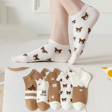 5 Pairs New Fashion Floral Print Low Cut Ankle Cute Summer Breathable Socks