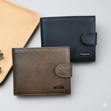 GZCZ Genuine Leather RFID Blocking Business Wallet