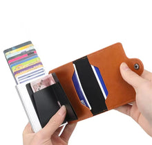Premium RFID Blocking Pop-Up Card Holder Wallet – Slim & Secure