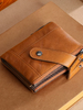NEW ARZ Brand Business Short Genuine Leather Wallet, Cardholder