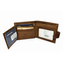 GZCZ Genuine Leather RFID Blocking Business Wallet