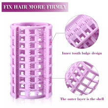 6Pcs/Set Big Self Grip Hair Rollers Cling - DIY Hair Curlers