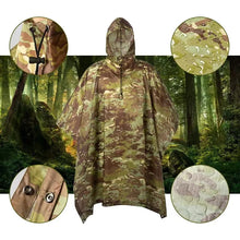 Lightweight Waterproof Poncho RainCoat with Hood
