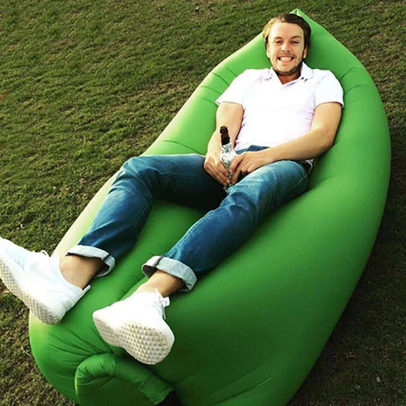 Inflatable Lounger Air Sofa Couch, Portable Waterproof Anti-Air