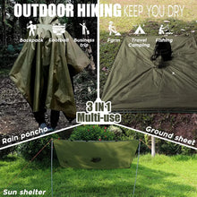 Lightweight Waterproof Poncho RainCoat with Hood
