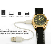 Rechargeable UNIQUE USB Laighter Windproof Wristwatch