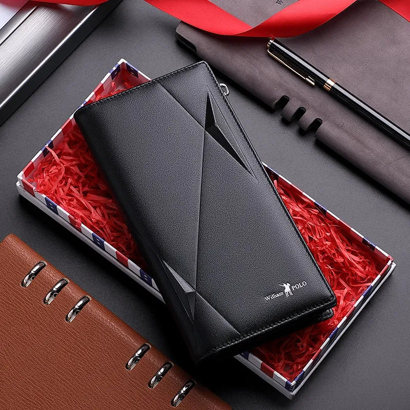 Premium Quality PU Leather Long Style Wallet for Cash, Mobile & Cards ...