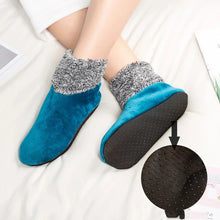 2 Pairs Women Winter Warm Non-Slip Indoor Floor Socks Soft Home Velvet Slipper Socks