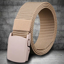 Men's Tactical Belt Heavy Duty Webbing Belt Adjustable Nylon Belt