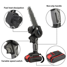 Portable Mini Electric Chainsaw, Rechargeable One-Hand Handheld Electric Portable Chainsaw