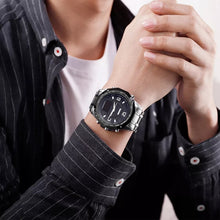 SKMEI 1649 Stainless Steel Luxury Analog Quartz Digital Watch
