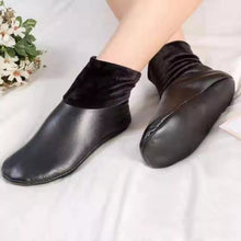 2 Pair Winter Warm Leather Thermal Boot Slipper Indoor House Soft Non-Slip Socks