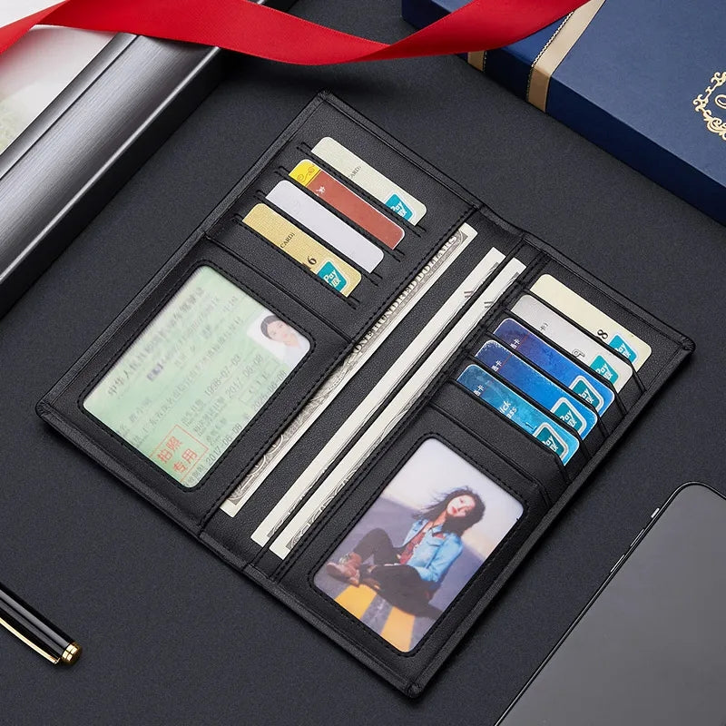Premium Quality PU Leather Long Style Wallet for Cash, Mobile & Cards ...