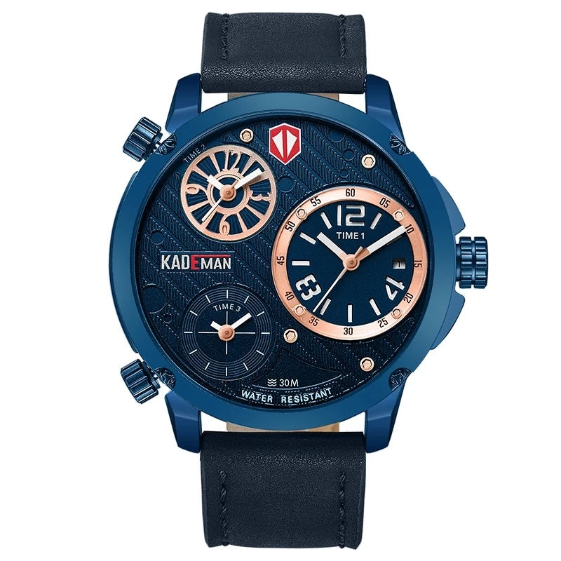 Kademan Watch Water Resistant 30m Kademan Analog Digital 3-Time