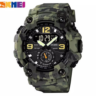SKMEI 1637 Men Digital Watch 3 Time Casual Sport Style Waterproof Wristwatch