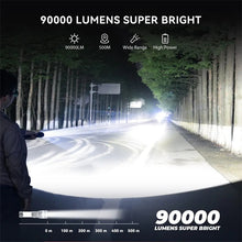 Long Range 9000-Lumens LED Rechargeable Super Bright Flashlight