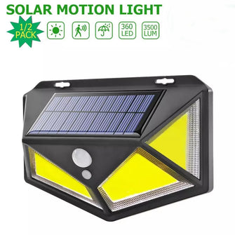 100 LED Solar Outdoor 3 Modes Motion Sensor Spotlights