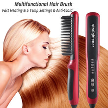 Professional Ceramic Electric Fast Hair Straightening Brush