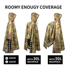 Lightweight Waterproof Poncho RainCoat with Hood