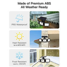Triple Head Outdoor Waterproof Solar Motion Sensor Light